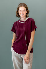 Blusenshirt Waldbeere