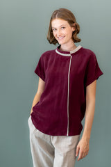 Blusenshirt Waldbeere