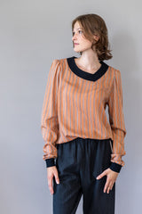 Bluse mit Puffärmeln
