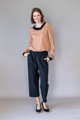 Bluse mit Puffärmeln