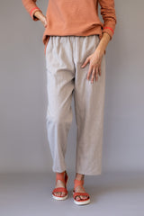 Culotte Leinen Sand