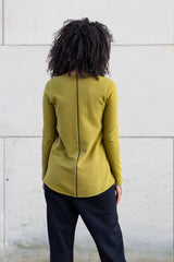 Langarmshirt Moosgrün