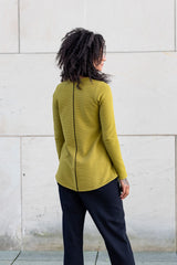 Langarmshirt Moosgrün