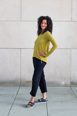 Langarmshirt Moosgrün