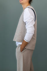 Leinenhose Sand