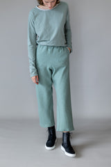 Culotte Jadegrün Woll-Viskose-Mix