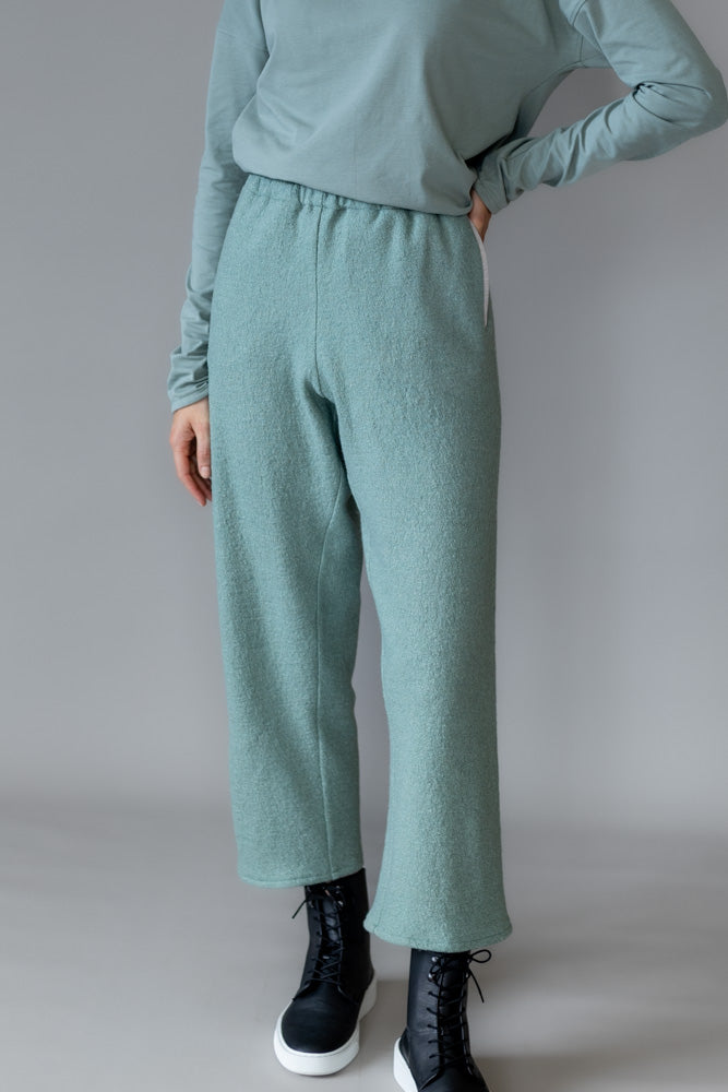 Culotte Jadegrün Woll-Viskose-Mix