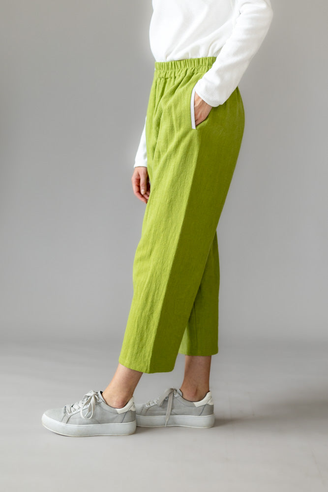 Culotte Leinen Pistazie