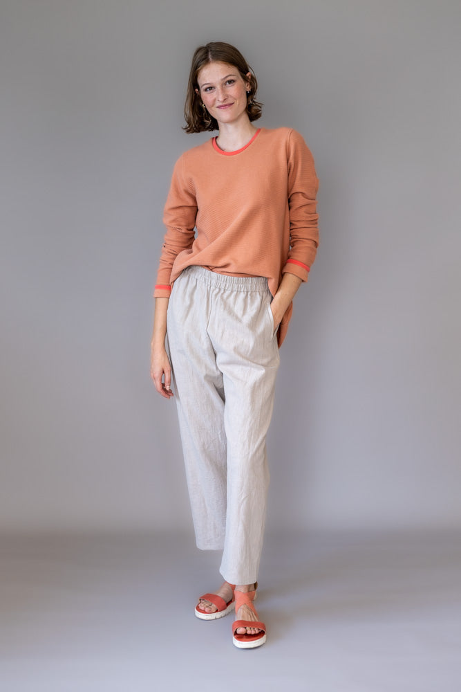 Culotte Leinen Sand