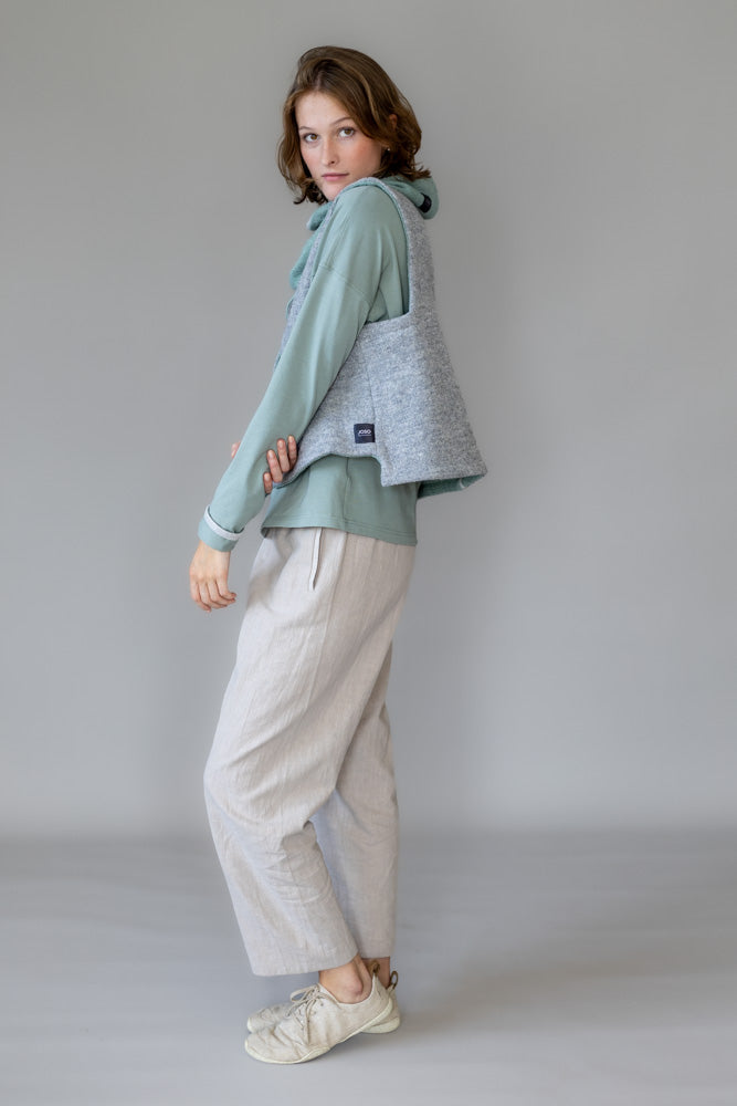 Culotte Leinen Sand