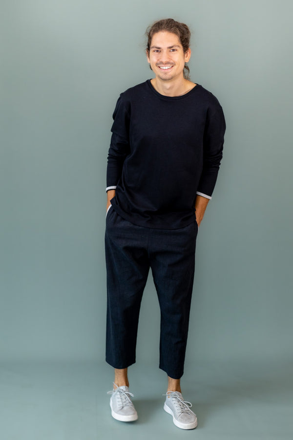 Langarmshirt schwarz
