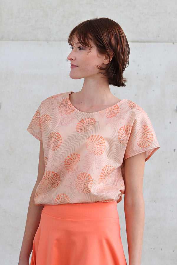 Blusenshirt Muschel